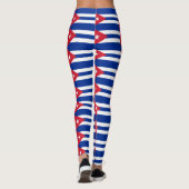 kubanische Flagge Leggings (Rückseite)