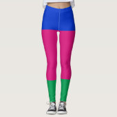 Kubanische Flagge Leggings (Vorderseite)