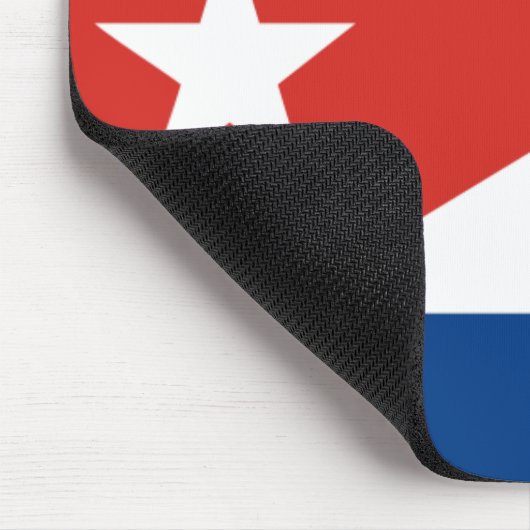 Kubanische Flagge Mousepad (Ecke)