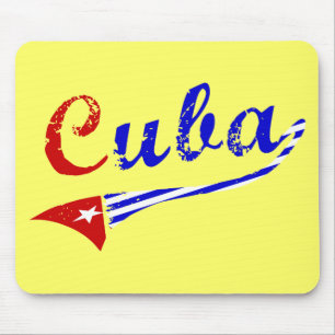 kubanische Flagge Mousepad