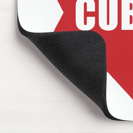 Kubanische Flagge Mousepad (Ecke)