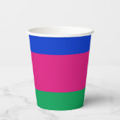 Kubanische Flagge Pappbecher (Rückseite)