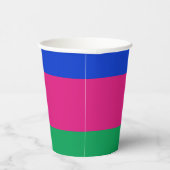 Kubanische Flagge Pappbecher (Rechts)