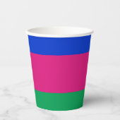 Kubanische Flagge Pappbecher (Vorderseite)