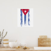 kubanische Flagge Poster (Küche)