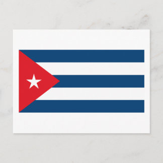 Kubanische Flagge Postkarte