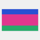 Kubanische Flagge Rechteckiger Aufkleber (Vorderseite)