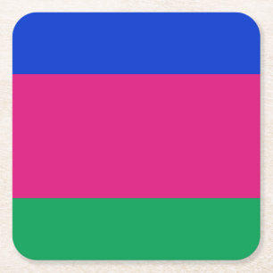 Kubanische Flagge Rechteckiger Pappuntersetzer