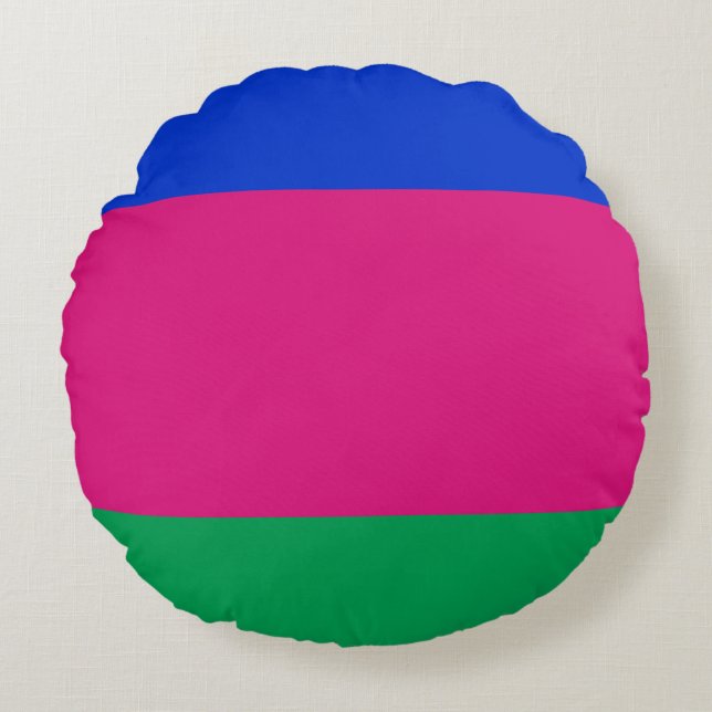 Kubanische Flagge Rundes Kissen (Vorderseite)