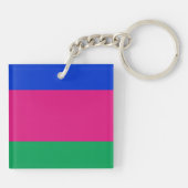 Kubanische Flagge Schlüsselanhänger (Rückseite)