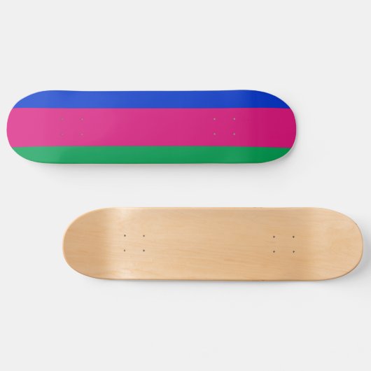Kubanische Flagge Skateboard (Horizontal)