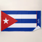 Kubanische Flagge Strandtuch (Vorderseite)