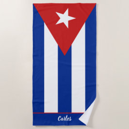 Kubanische Flagge Strandtuch