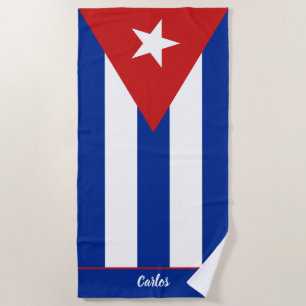 Kubanische Flagge Strandtuch