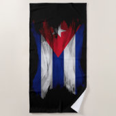 Kubanische Flagge Strandtuch (Vorderseite)