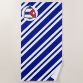 Kubanische Flagge Strandtuch (Vorderseite)