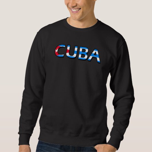 kubanische Flagge Sweatshirt (Vorderseite)