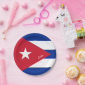 Kubanische Flagge Teller, Party, Sport, Kuba Pappteller (Party)