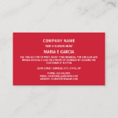 Kubanische Flagge und Wappen, Flagge Kubas Visitenkarte (Rückseite)