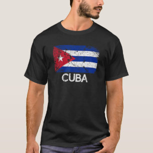 Kubanische Flagge Vintage Made In Cuba Geschenk T-Shirt