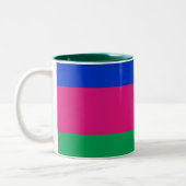 Kubanische Flagge Zweifarbige Tasse (Links)