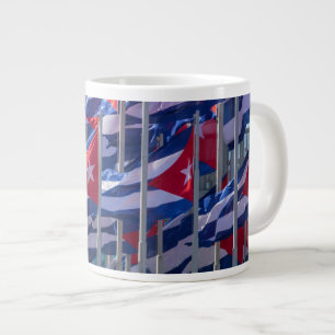 Kubanische Flaggen, Havanna, Kuba Jumbo-Tasse