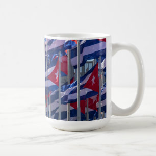 Kubanische Flaggen, Havanna, Kuba Kaffeetasse