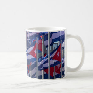 Kubanische Flaggen, Havanna, Kuba Kaffeetasse