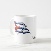 Kubanische Flaggen-Tassen Kaffeetasse (Vorderseite Links)