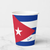 Kubanische Flaggenpapiertassen und Kuba-Party /spo Pappbecher (Rückseite)