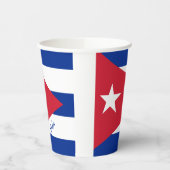 Kubanische Flaggenpapiertassen und Kuba-Party /spo Pappbecher (Links)