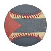 Kubanische gealterte Flat Flag Baseball (Vorderseite)