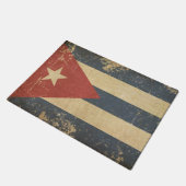 Kubanische gealterte Flat Flag Fußmatte (Schrägansicht)