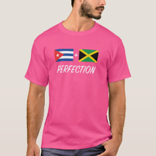 Kubanische jamaikanische Flagge Kuba Jamaica Mix H T-Shirt