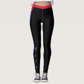 Kubanische Leggings, kubanische Flagge /sport Leggings (Vorderseite)