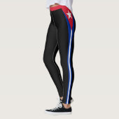 Kubanische Leggings, kubanische Flagge /sport Leggings (Links)