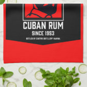 Kubanische Libre Rum Drinkers Revolution Geschirrtuch (Gefaltet)