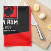 Kubanische Libre Rum Drinkers Revolution Geschirrtuch (Viertel Falte)