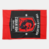 Kubanische Libre Rum Drinkers Revolution Geschirrtuch (Horizontal)