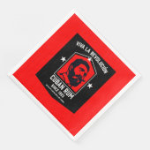 Kubanische Libre Rum Drinkers Revolution Serviette (Ecke)