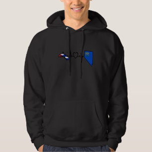 Kubanische Nevada-Flagge   Kuba Herzschlag Hoodie