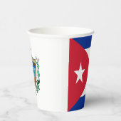 Kubanische Papiertücher mit Fahne Pappbecher (Rechts)