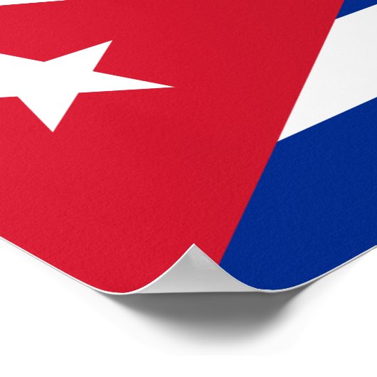 kubanische Poster-Flagge Poster (Ecke)