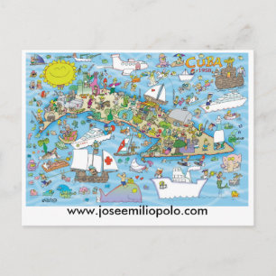 kubanische Postkarte, www.joseemiliopolo.com Postkarte