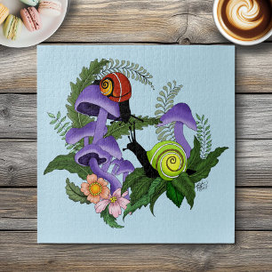 Kubanische Schnecken Lila Pilze Puzzle