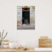 Kubanische Tür 2 Poster (Küche)