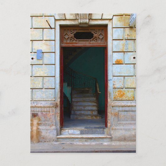 Kubanische Tür 2 Postkarte (Vorderseite)