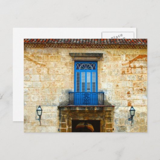Kubanische Tür Postkarte (Vorne/Hinten)