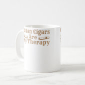 Kubanische Zigarren Raucher Tabak Cubano Zigarette Kaffeetasse (Vorderseite Links)