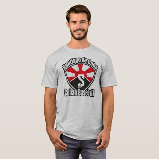 Kubanischer Baseball-Gang Santiago de Cuba T-Shirt (Vorne ganz)
